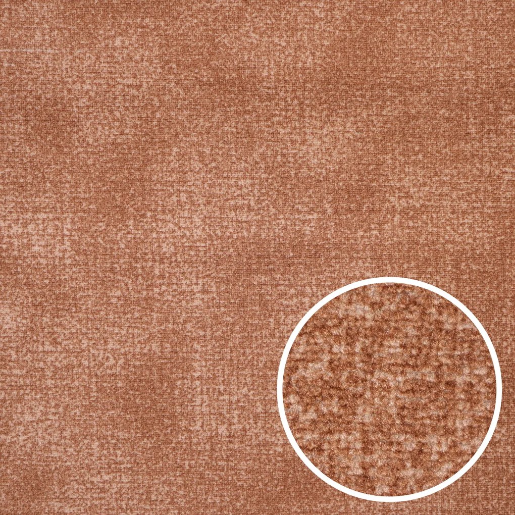 Metrážny koberec Bruno terra, na mieru, šíře 4m, oranžová, filc, chodba / predsieň, Associated Weavers