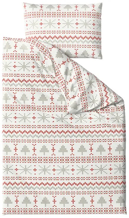 Bavlnené obliečky NORDIC JOY biele Rozmer obliečky: 70 x 90 cm | 140 x 200 cm