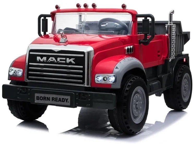 LEAN CARS Elektrické autíčko Mack LB-8822 - červené - 2x45W - 12V7Ah - 2021