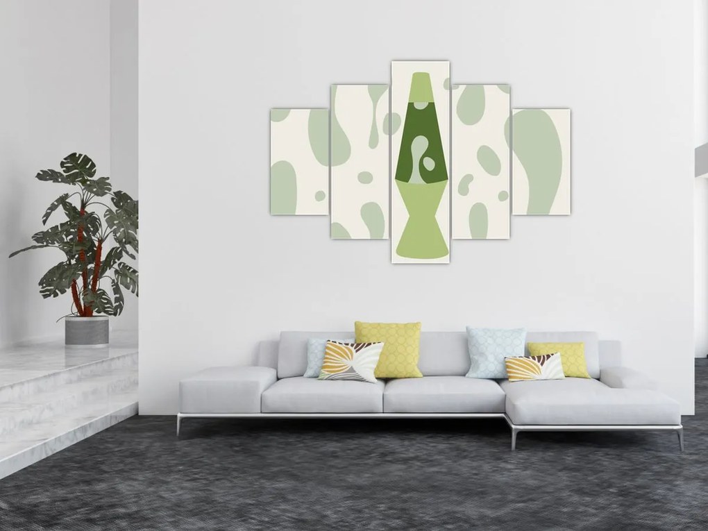 Obraz - Hippies, lávová lampa (150x105 cm)