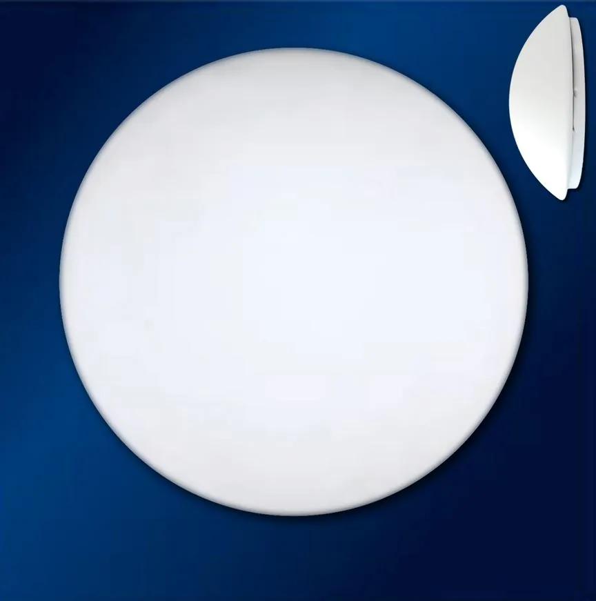 TOP-LIGHT Stropné / nástenné osvetlenie s čidlom 5501/30/MWS, 2xE27, 60W, 30cm, okrúhle, biele
