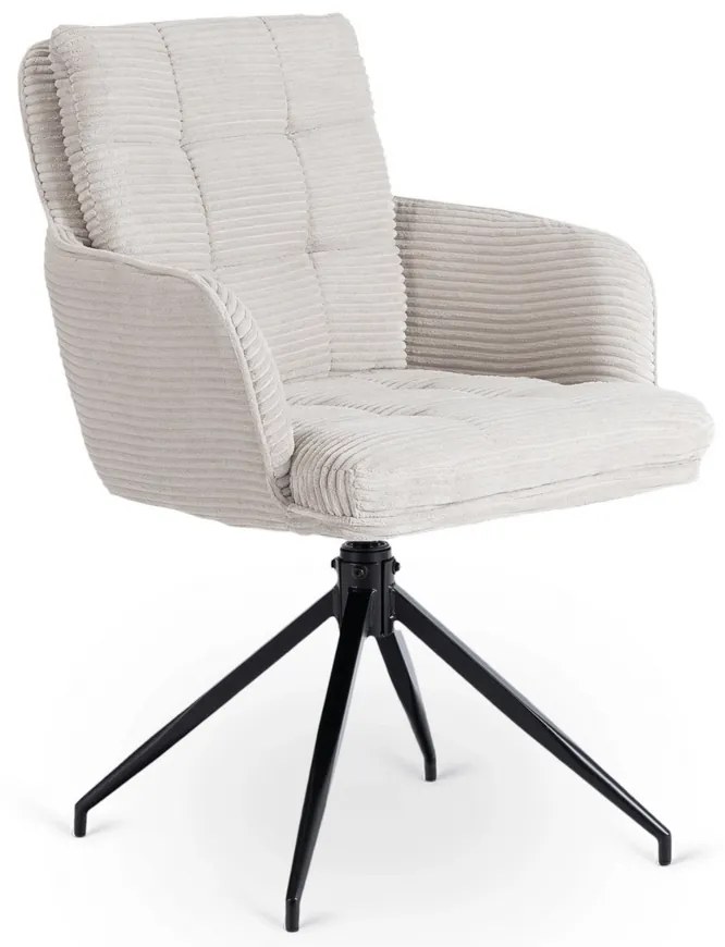 Otočná stolička MIA sivá