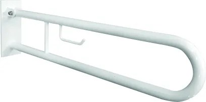 Bemeta Design HELP: Madlo, 750 mm, v tvare U, s držiakom TP, sklopné, s krytkou, biela - 301407303