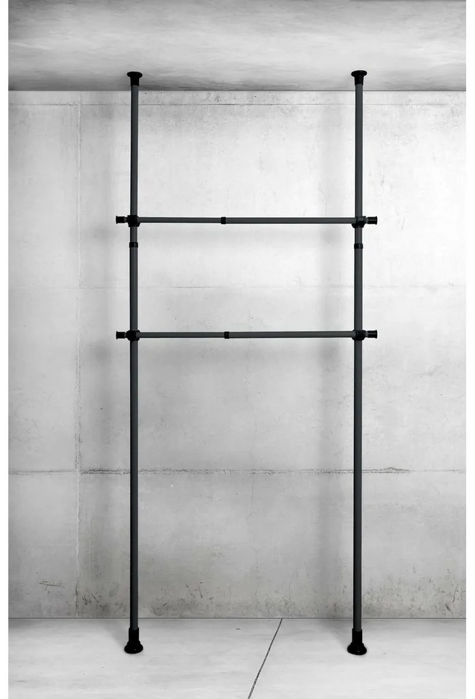 Wenko Sada 2 teleskopických horizontálnych tyčíHerkules, čierna