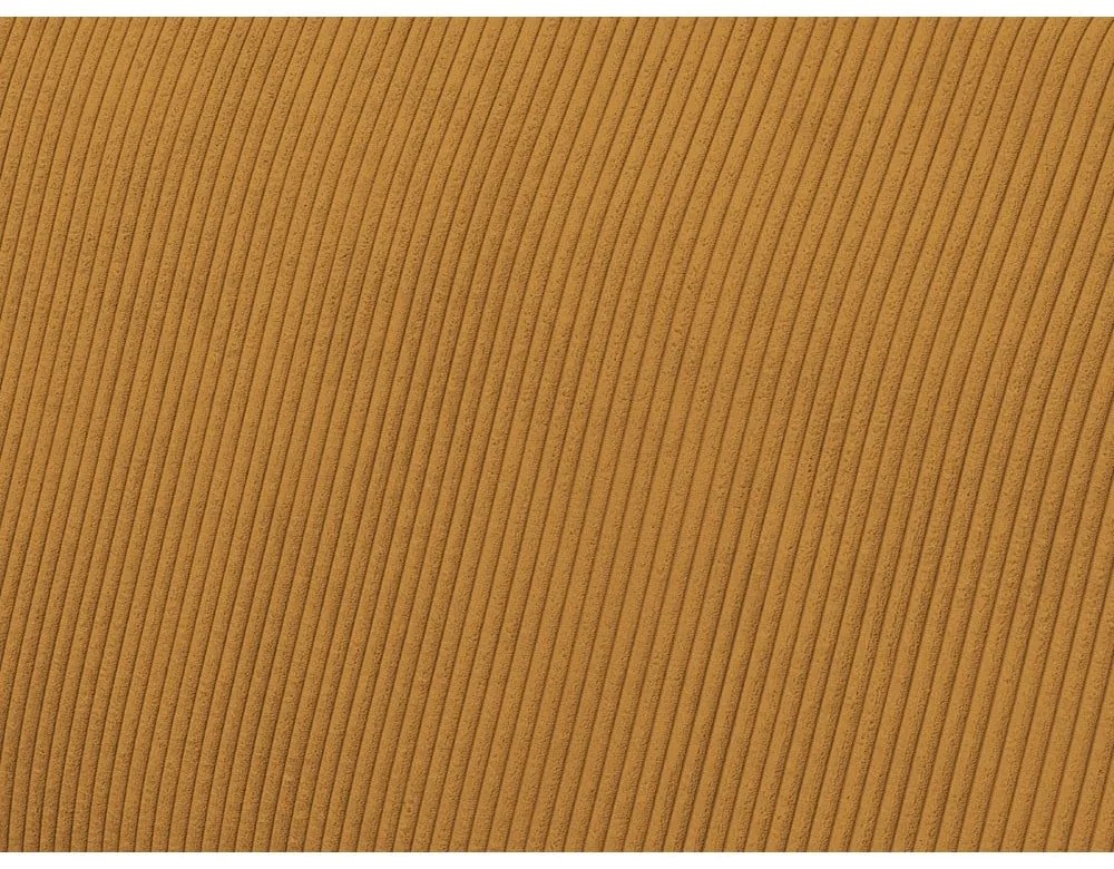 Menčestrová rozkladacia/s úložným priestorom rohová pohovka v horčicovej farbe Voltaire – Bobochic Paris