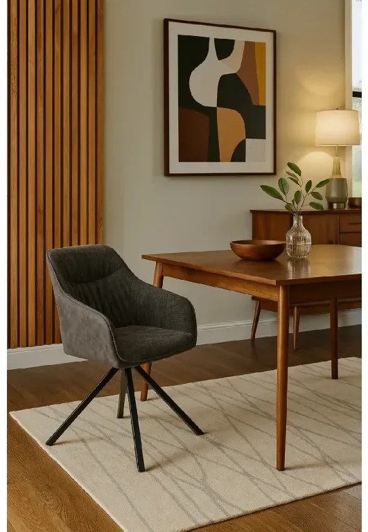 Jedálenská stolička LOREN tmavo šedá