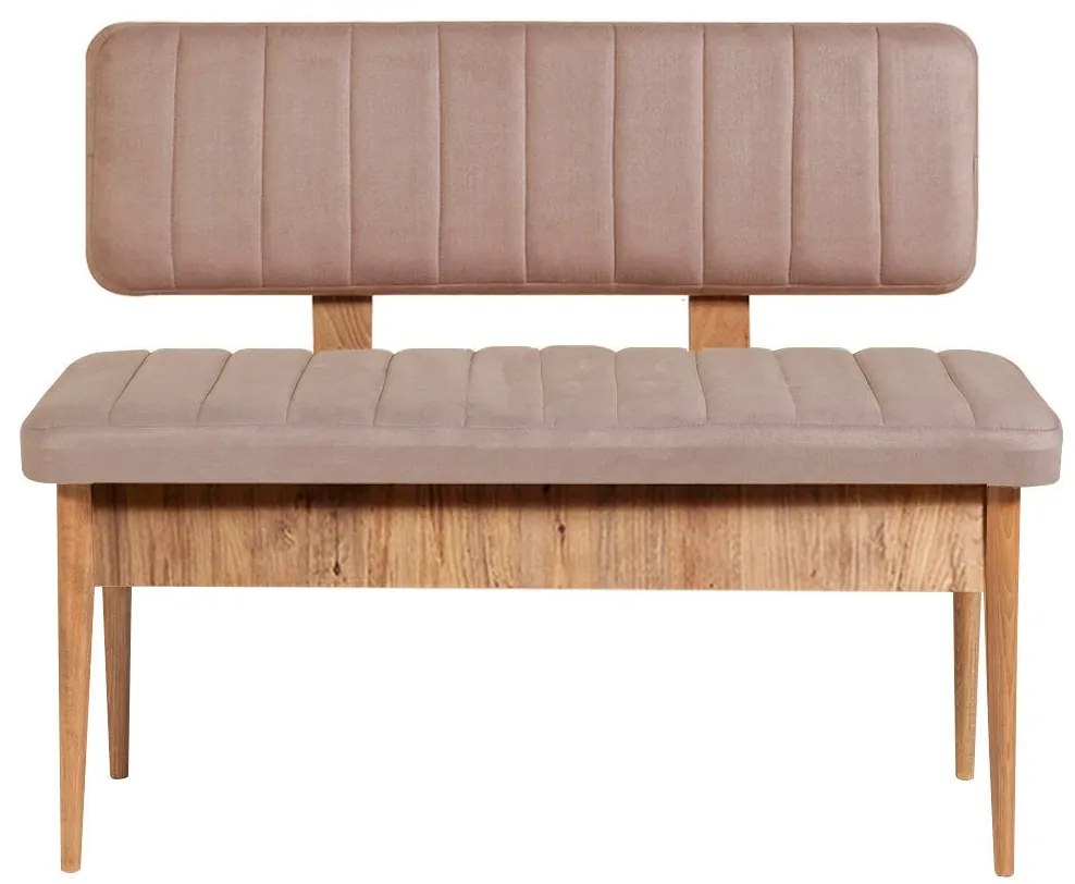 Lavica VINA s úložným priestorom 110 cm borovica atlantic/béžová