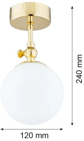 Argon 4001 - Kúpeľňové prisadené svietidlo LATINA 1xE14/40W/230V IP44