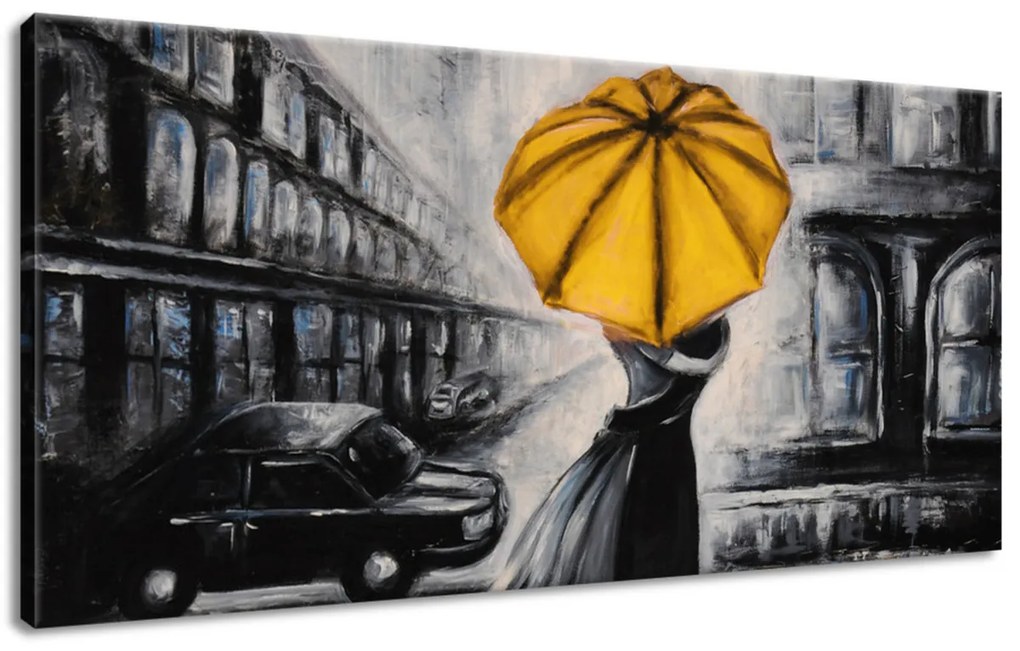 Gario Obraz na plátne Žltý bozk v daždi Rozmery: 90 x 60 cm