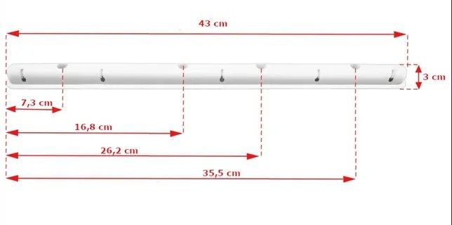 JAKS STROPNÝ SUŠIAK NA BIELIZEŇ BIELY, 5 - TYČOVÝ, 200 CM