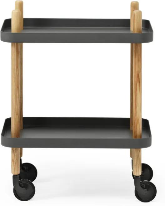 Normann Copenhagen Servírovací stolík Block Table, dark grey