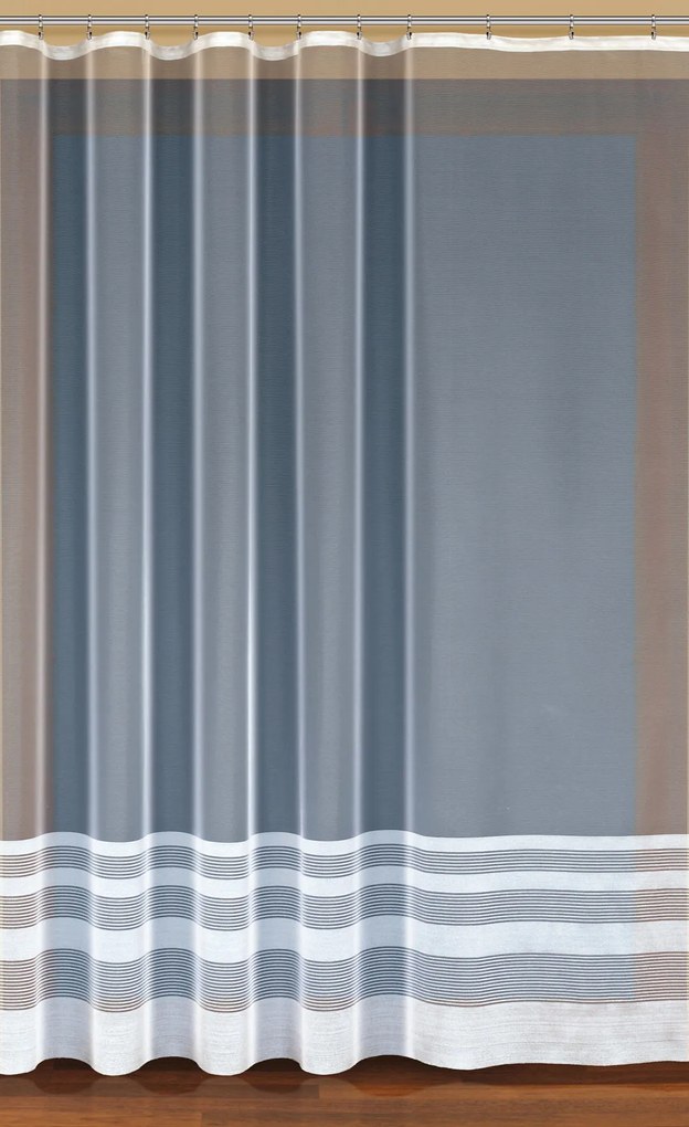 Záclonová látka Linea v. 120 cm - Biela