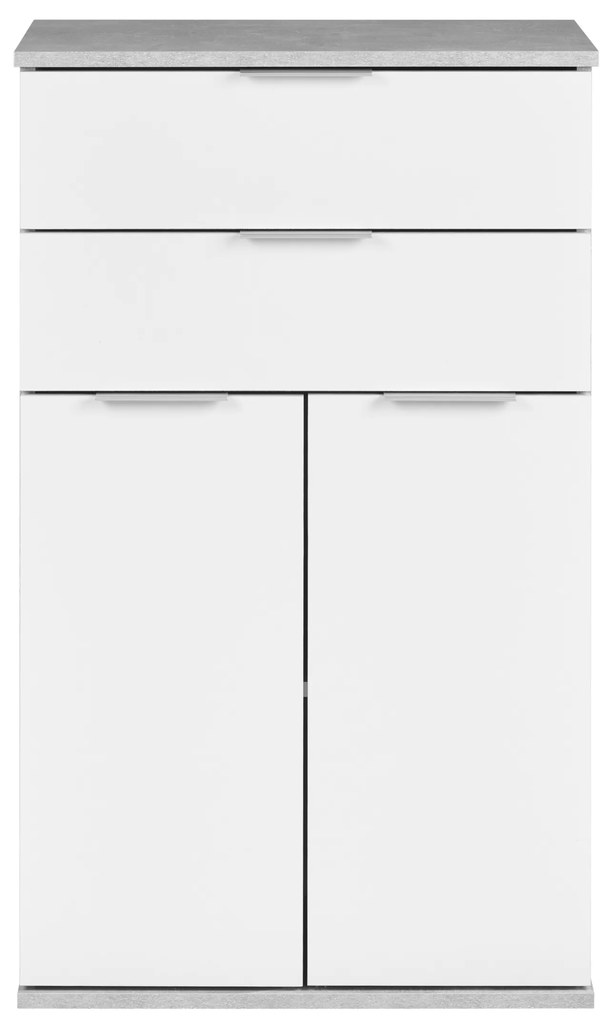 Livarno home Komoda, biela/betónová (100376470)