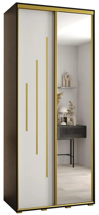 Skriňa 45 Canaris 13 120 čierna/biela/gold