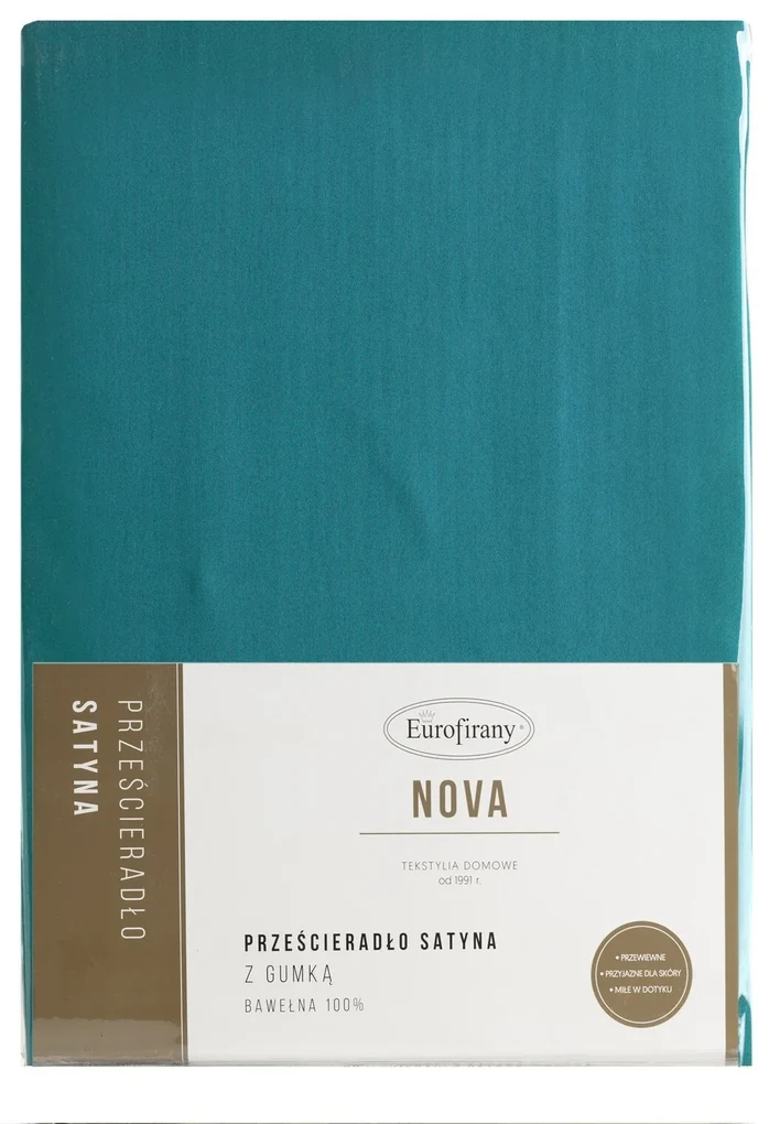 MAKOSATÉNOVÉ PRESTIERADLO NOVA 160X200 CM, VÝŠKA 30 CM TYRKYSOVÉ