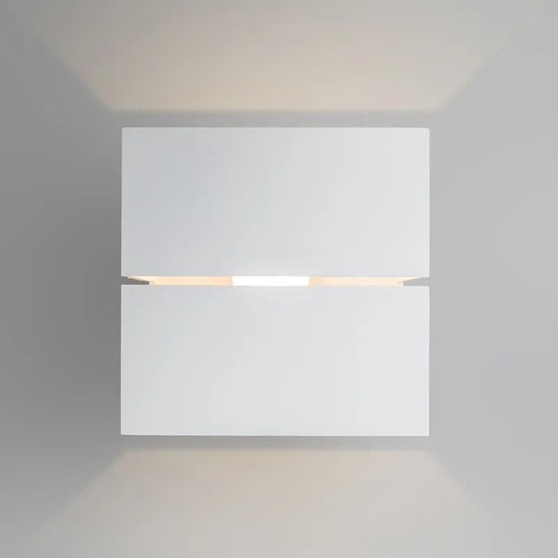 Moderná nástenná lampa biela 9,7 cm - Transfer Groove