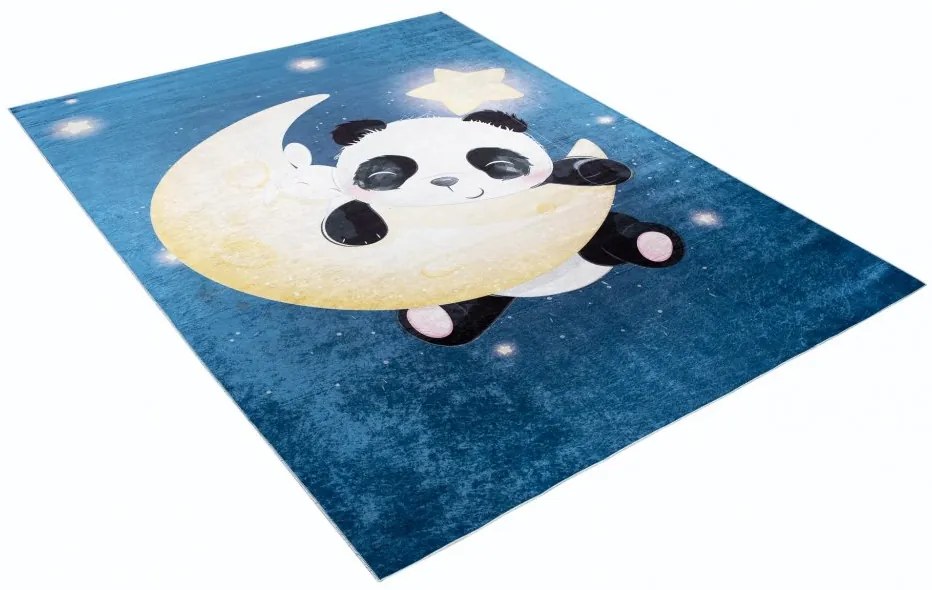 Detský koberec s motívom pandy na mesiaci Šírka: 140 cm | Dĺžka: 200 cm