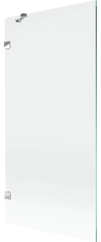 Mexen, Mexen Lunar 1-krídlová vaňová zástena 90 x 150 cm, transparentná, chróm - 897-090-000-01-00