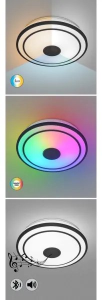 Rabalux 71030 - LED RGB Stmievateľné stropné svietidlo NIKOLAUS LED/24W/230V