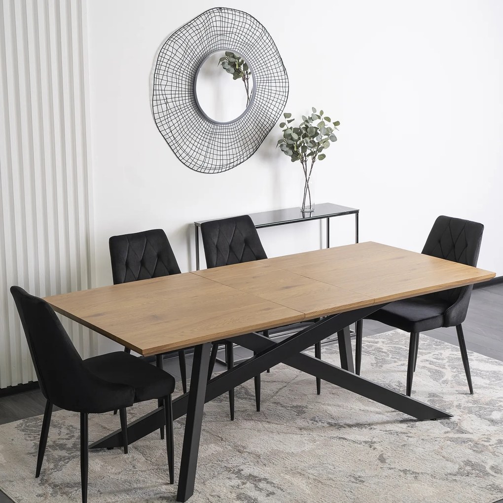 JAKS Rozkladací stôl Hamilton 160-200 cm zlatý dub