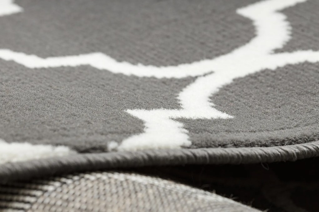 Koberec BCF Morad TRELLIS Vzor marocká mreža, antracit