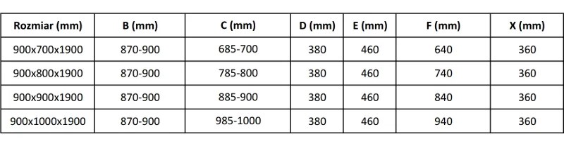 Mexen Apia, sprchový kút s posuvnými dverami 90 (dvere) x 80 (stena) cm, 6mm číre sklo, čierny profil, 840-090-080-70-00