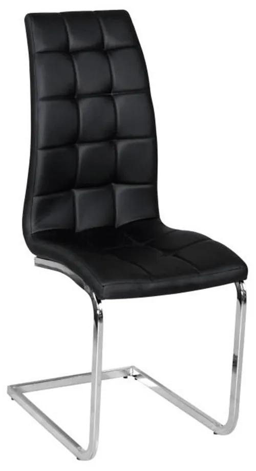 Jedálenská stolička Cli (čierna + chróm). Vlastná spoľahlivá doprava až k Vám domov. 794747