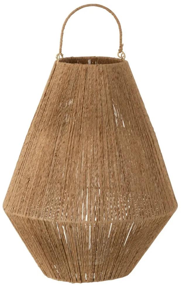Jutová lampáš v prírodnom prevedení Dantya - Ø 37,5 * 48 cm