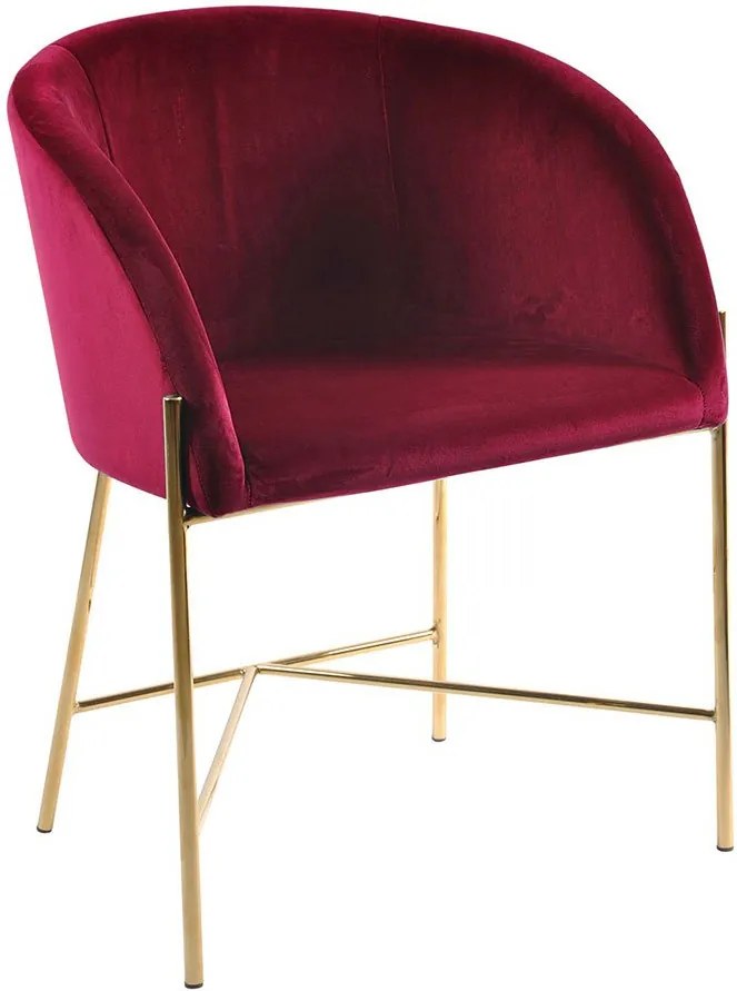 ACTONA Jídelní židle s opěrkou Nelson červená