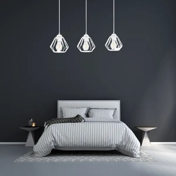 Luster na lanku CEED 3xE27/60W/230V biela