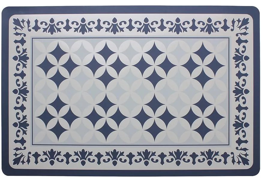 Podložka Pracas 43,5x28,5 cm bielo-modrá
