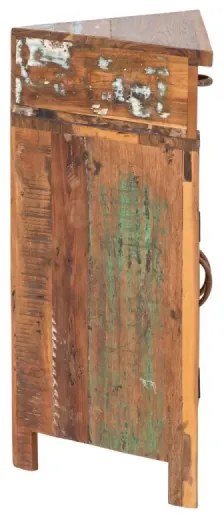 furniture-nabytek.cz - Masívna skrinka pod umývadlo Sumana z recyklovaného dreva, lakovaná, hnedá – 64×32×74 cm