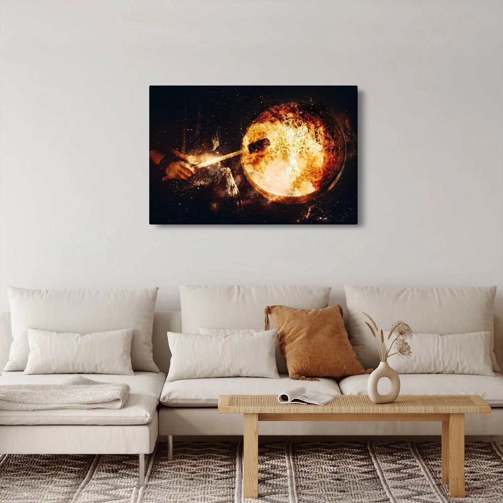 Obraz - Šamanská bubon (90x60 cm)