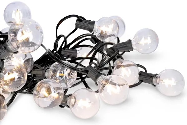 Solight WO794 - LED Vonkajší dekoračný reťaz GIRLANDA 25xE12 20m IP44 teplá biela
