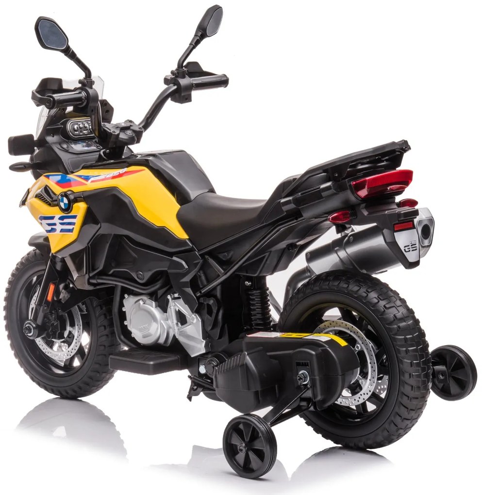 Detská elektrická motorka BestBerg BBCC-80Y - BMW F 850 GS / od 3 rokov / nosnosť 30 kg / žltá