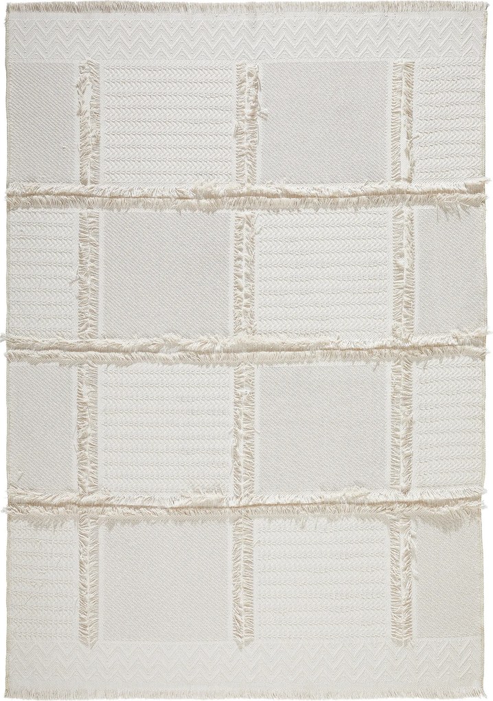XXXLutz PLOCHO TKANÝ KOBEREC, 120/170 cm biela Linea Natura - Online Only bytové doplnky - 006002006460