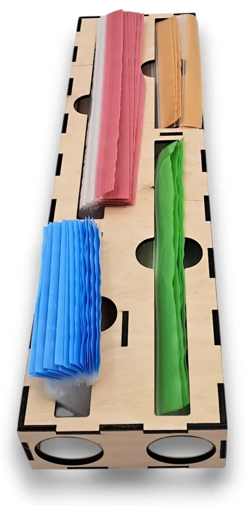 usporadejto.cz Organizér na vrecká na zips, do zásuvky, drevený VASKY