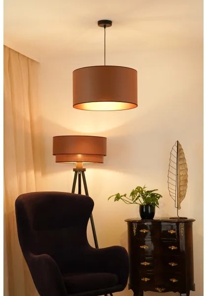 Brilagi - Luster na lanku OREGON ROLLER VEGE 1xE27/15W/230V pr. 45 cm hnedá