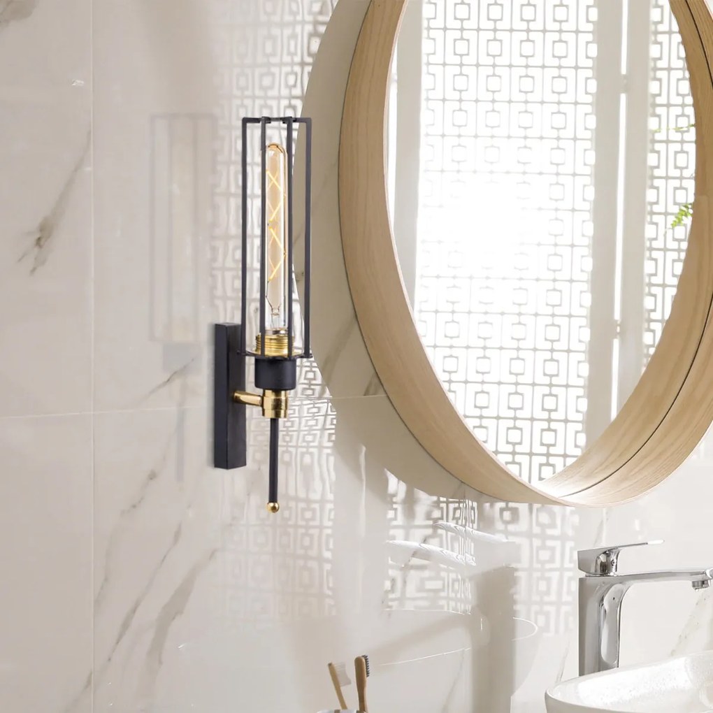 Nástenné svietidlo Fellini II čierne