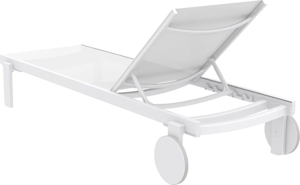 CASABLANCA záhradné lehátko white/taupe