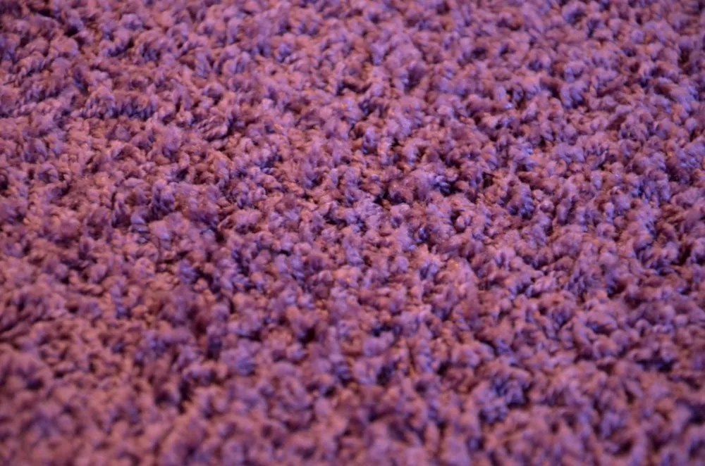 Vopi koberce Metrážny koberec Color Shaggy fialový - Rozmer na mieru bez obšitia cm