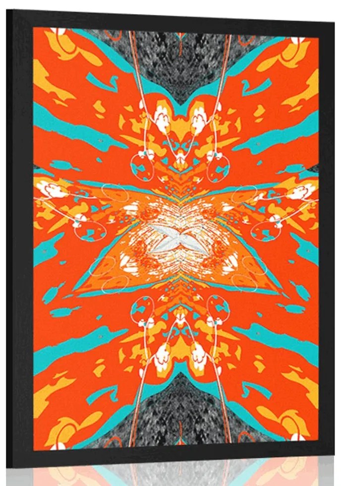 Plagát abstrakcia hviezdy - 30x45 white