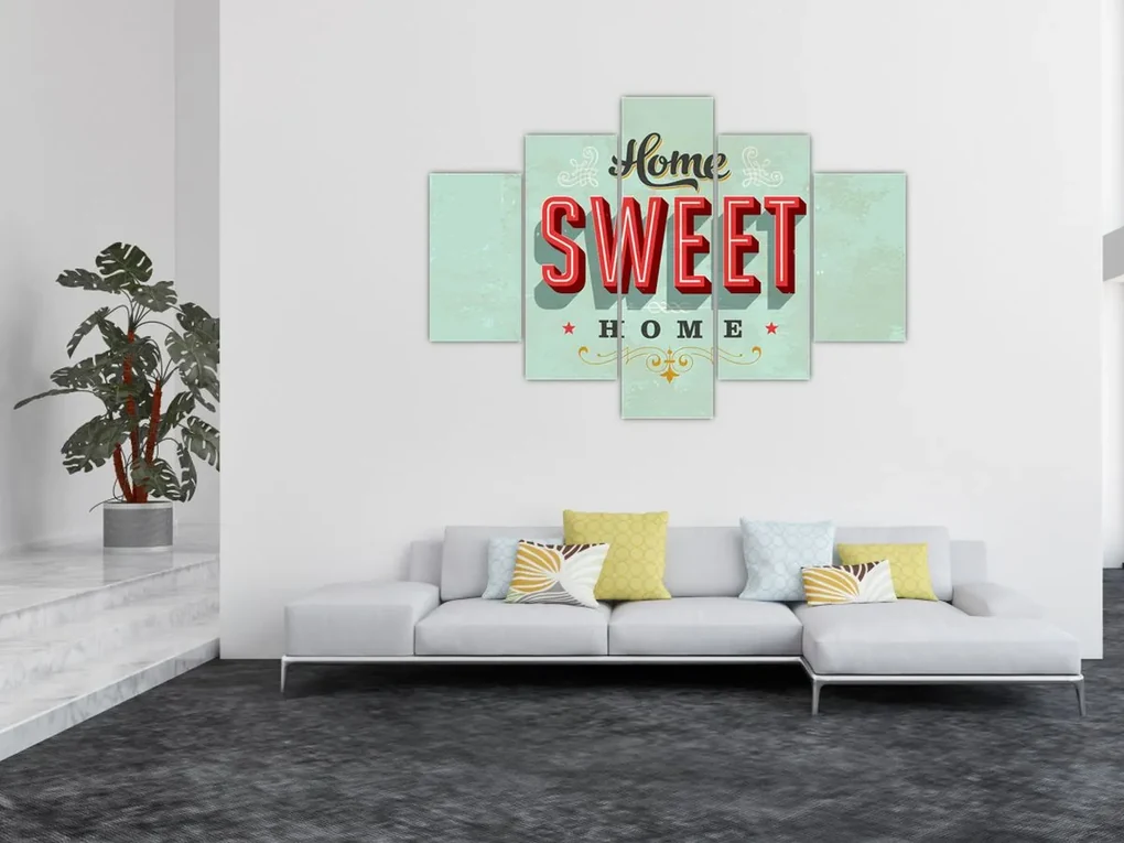 Obraz - Home sweet home (150x105 cm)