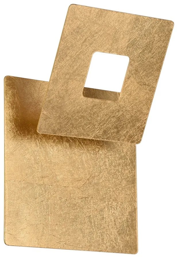 LED nástenné svietidlo v zlatej farbe Leano – Trio