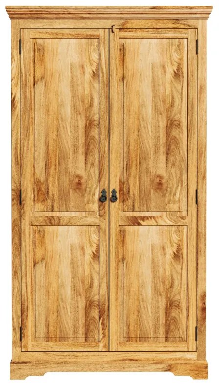 Skriňa Guru 110x200x60 indický masív mango Mango natural
