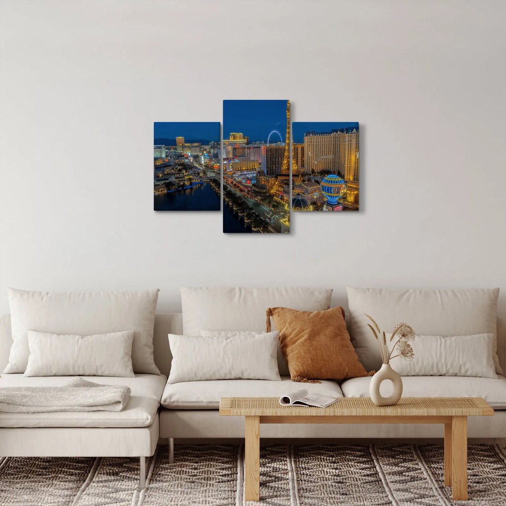 Obraz nočného Las Vegas (90x60 cm)