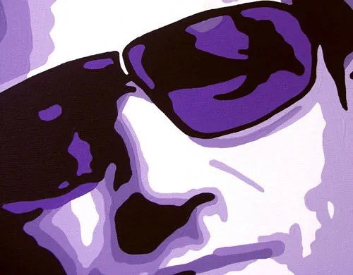 Ručne maľovaný POP Art obraz Bono-U2 | rôzne rozmery