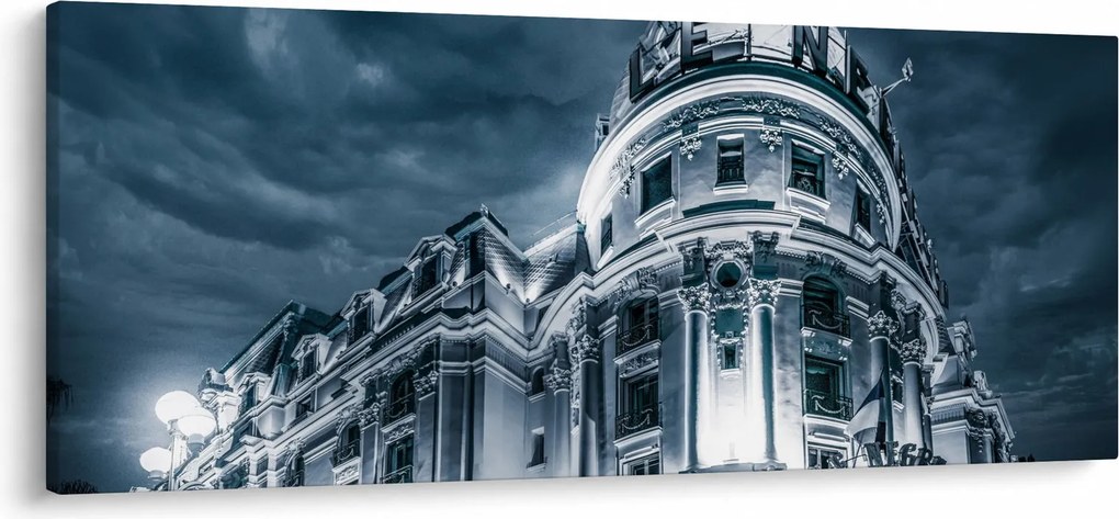 Obraz architektúry v tme (120x50 cm)