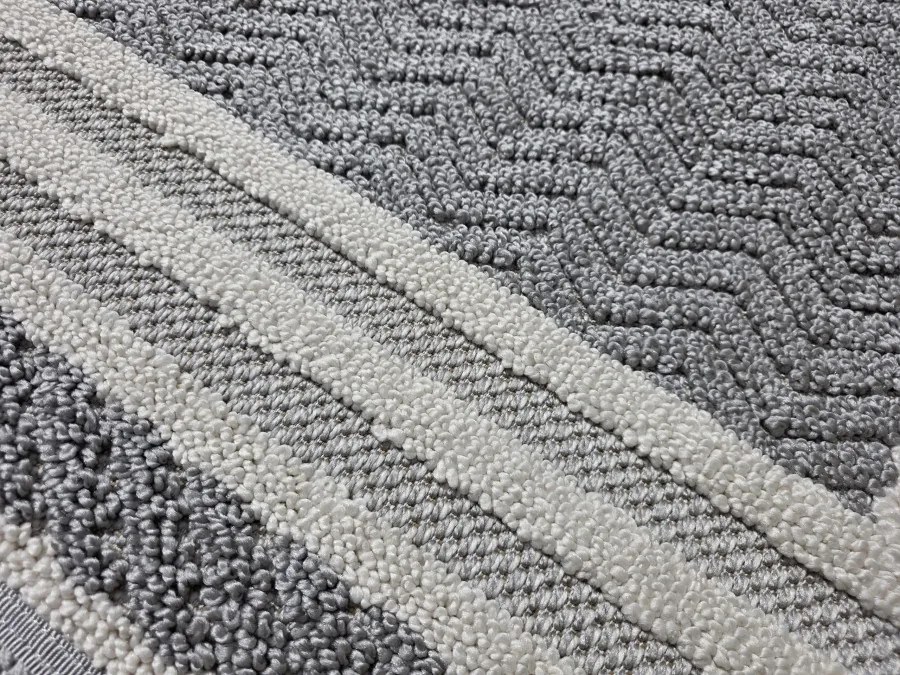 DC Koberec Milano 090 sivá krémová Rozmer: 120×170 cm