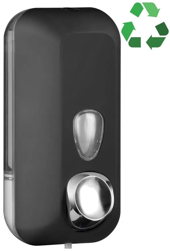 MARPLAST MARPLAST, ECOLORED dávkovač tekutého mydla 550ml, ABS, čierna matná, A71401VB